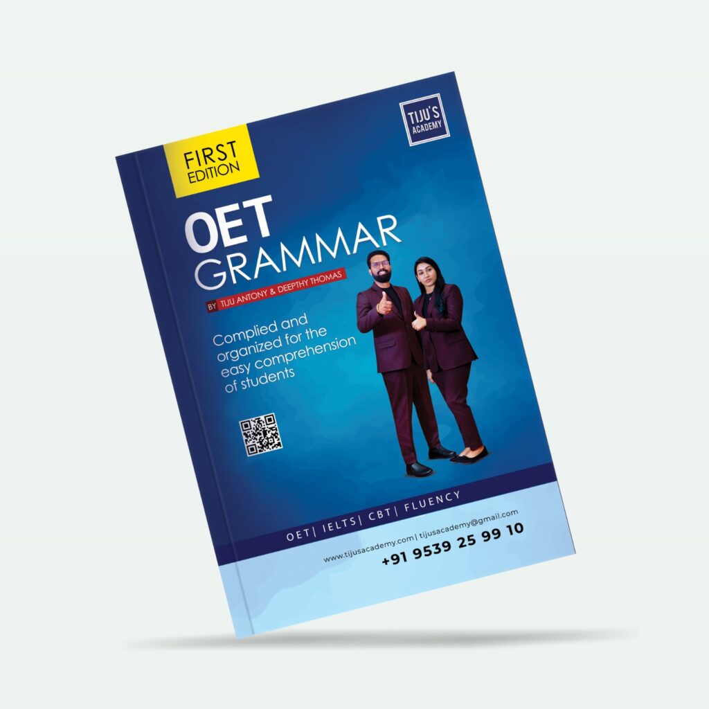 OET grammar book published by Tiju's academy