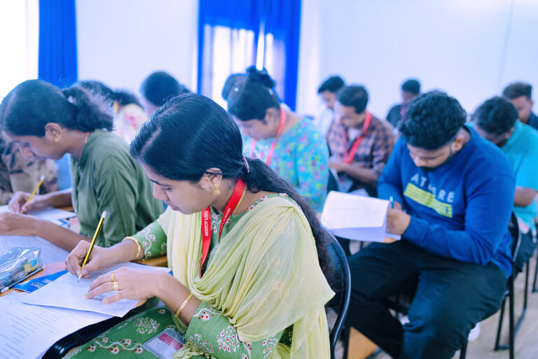 Students in IELTS class