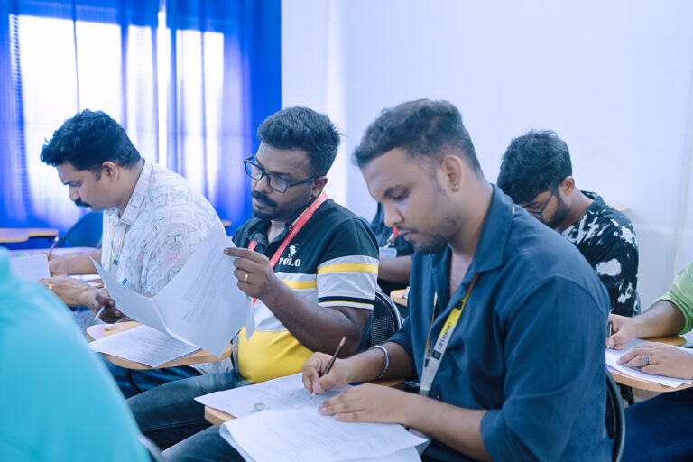 Students in IELTS class