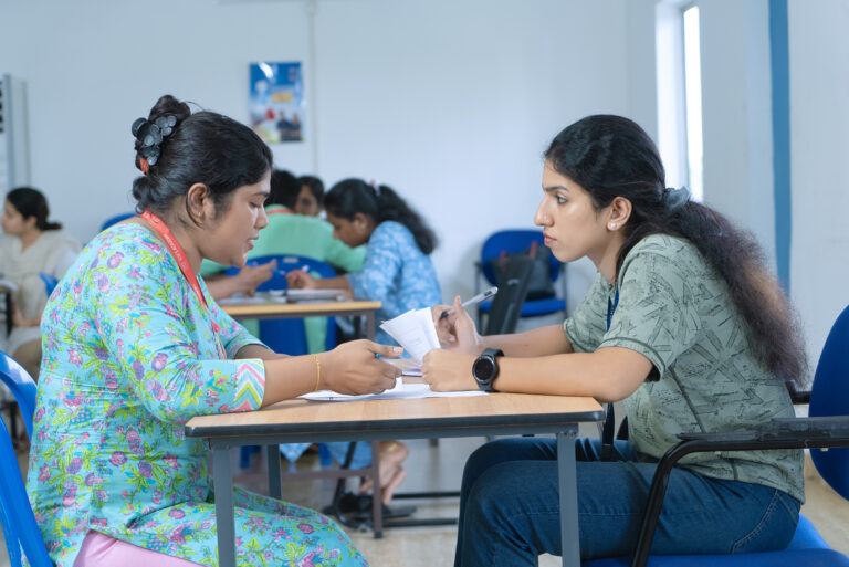 Students in IELTS class