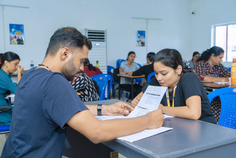 Students in OET class